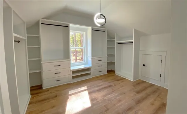 a view of an empty room