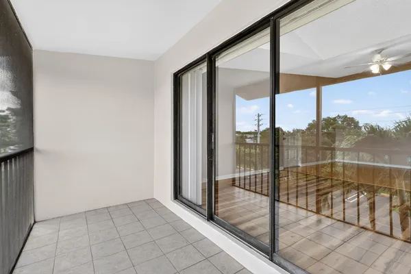 a view of a balcony