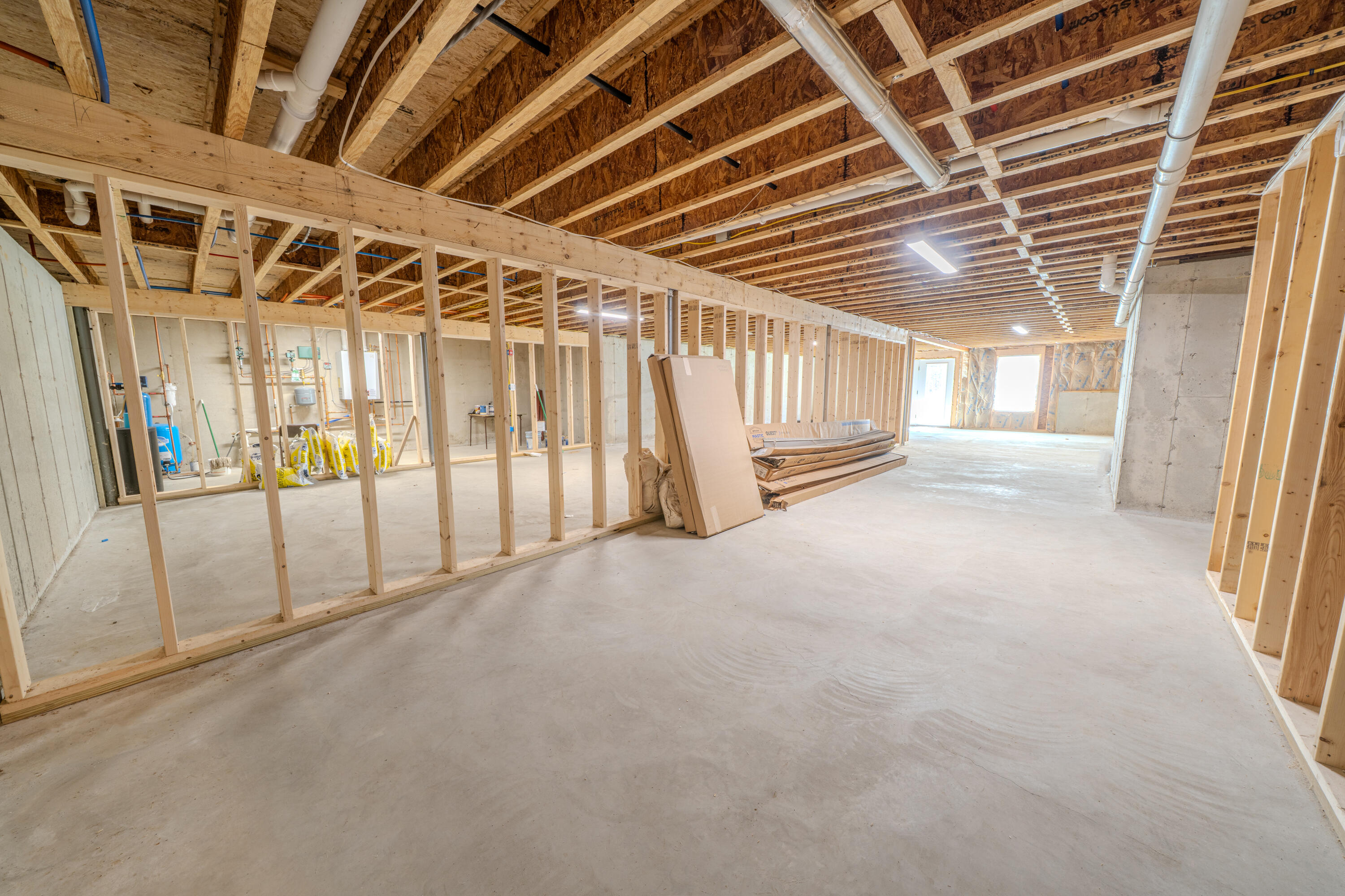 90 Troy Center Road Troy, ME 04987 - Photo 19 of 46 Lower level finish ready- to patio doors