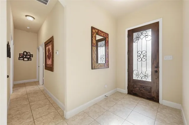 a view of an entryway door