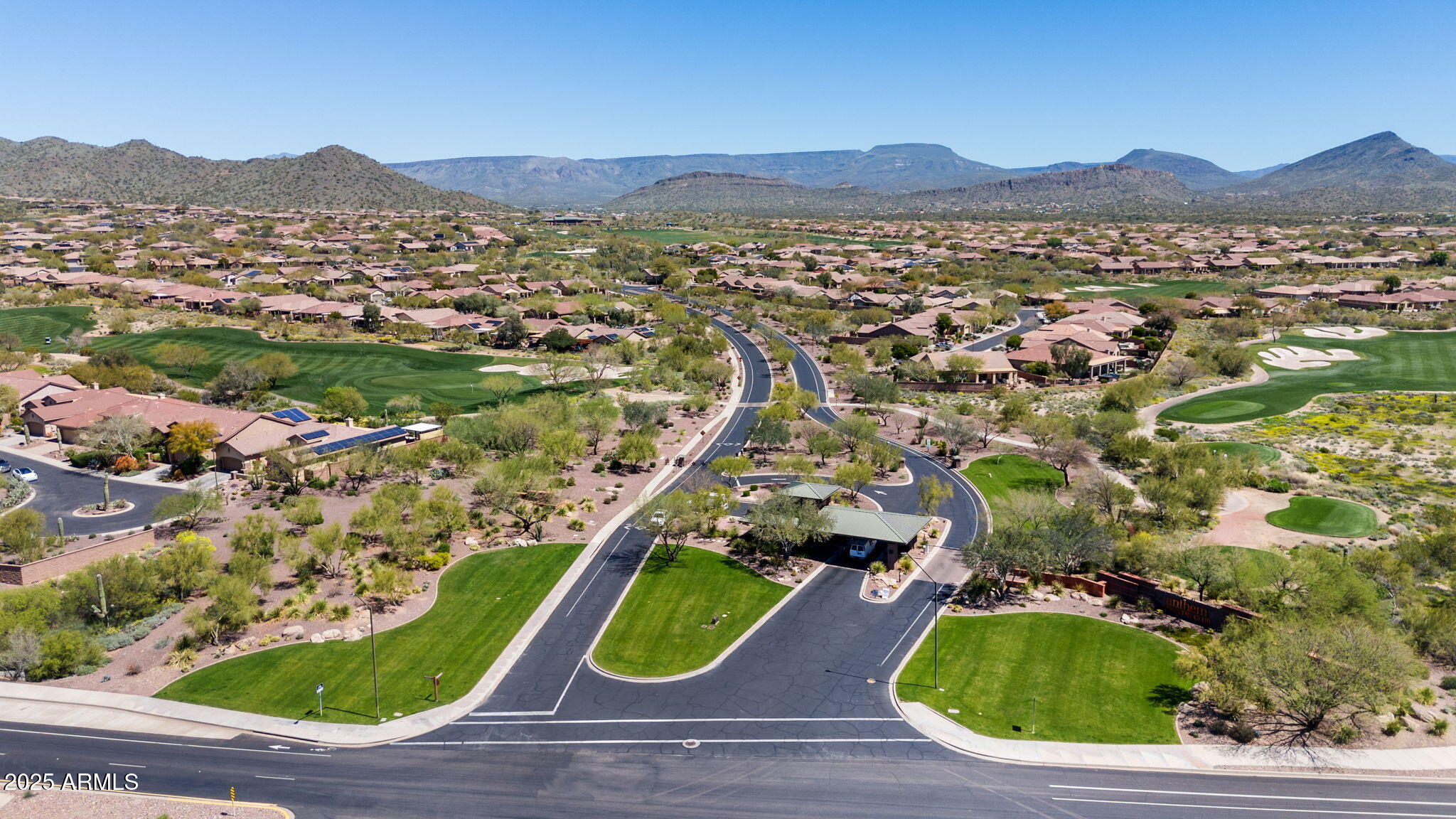 1916 West Spirit Court Anthem, AZ 85086 - Photo 28 of 43 an aerial view of residential houses and outdoor space