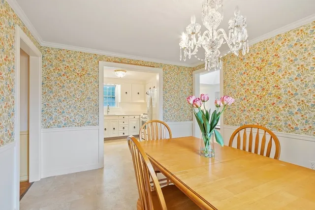 a living room with a furniture and a window