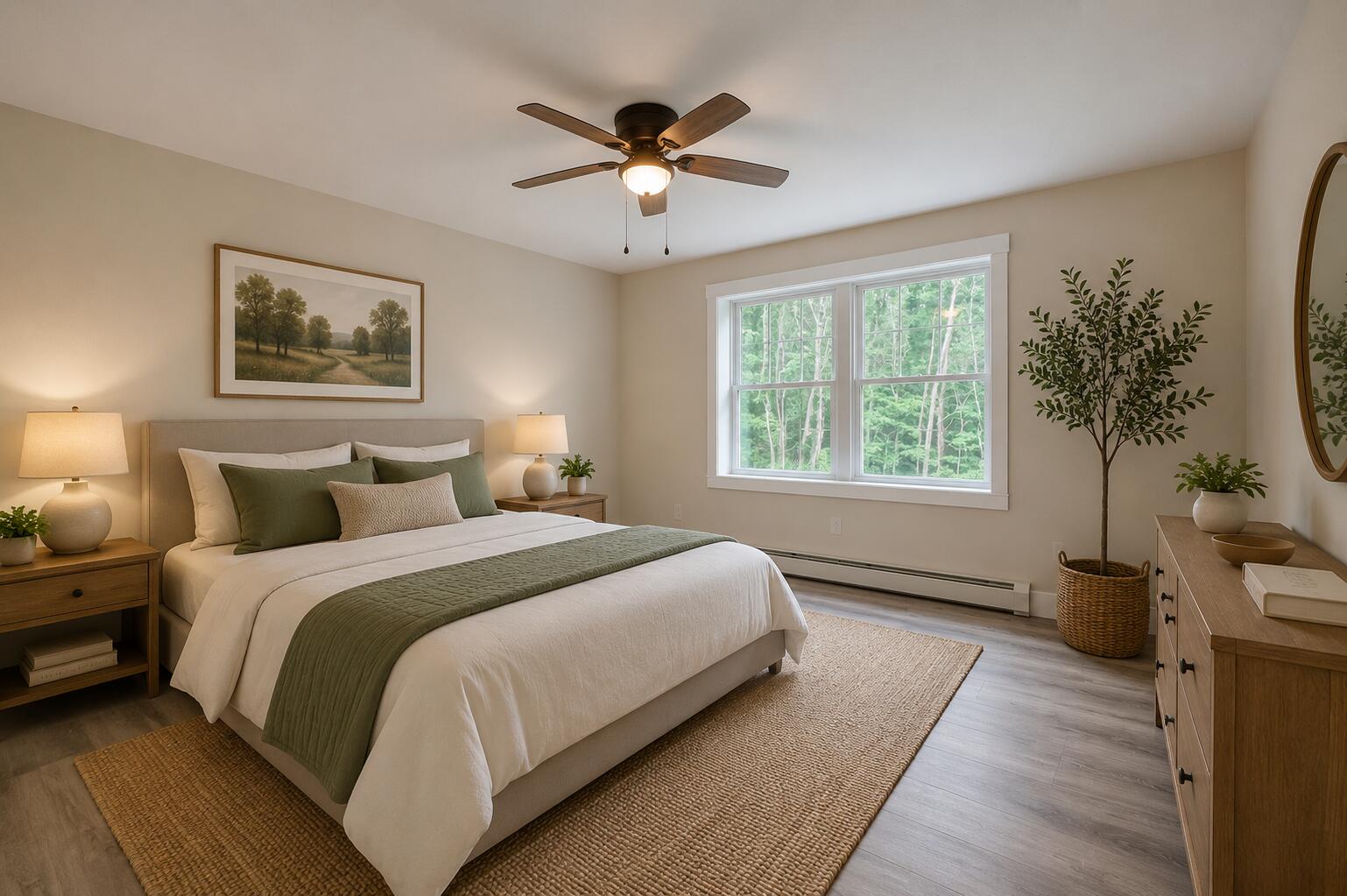 121 Pleasant View Ridge Road China, ME 04358 - Photo 26 of 43 Ai Staged Upper Level Bedroom 2