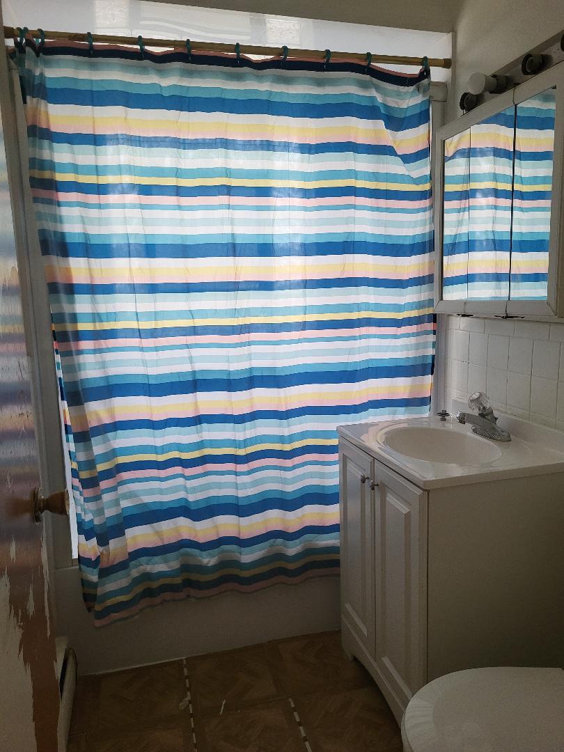 3512 Warren Avenue, Unit 5 Bellwood, IL 60104 - Photo 6 of 7 a bathroom with a sink and a mirror