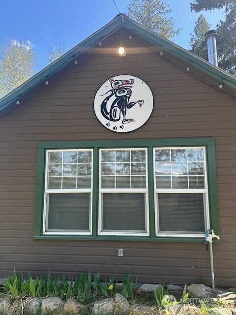 a view of a window of a house
