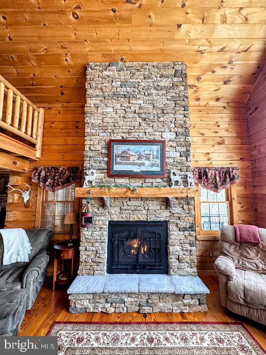 54 Summit Road Hazleton, PA 18202 - Photo 24 of 70 FLOOR TO CEILING STONE FIREPLACE IN LR
