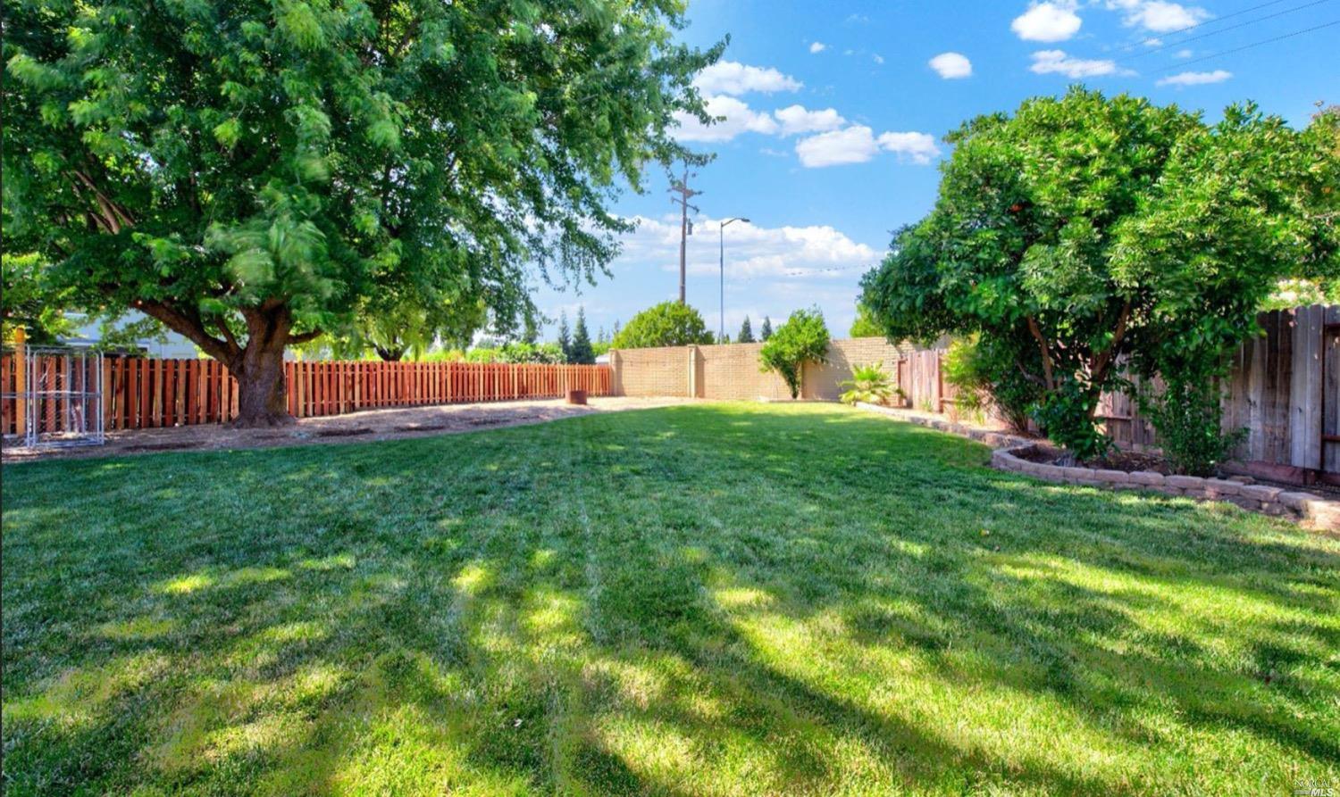 100 Arrowhead Court Vacaville, CA 95687 - Photo 31 of 40 a view of a backyard with a garden