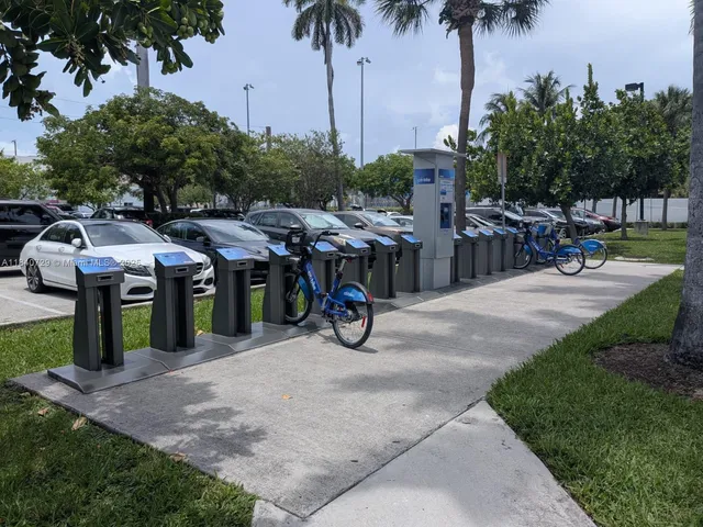 a view of outdoor space with seating area and trees