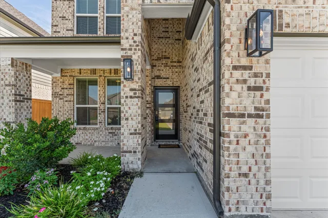 front door of house with a window