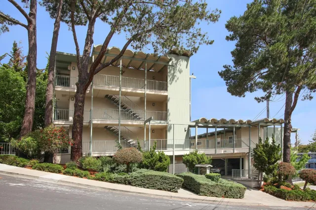 a front view of a building