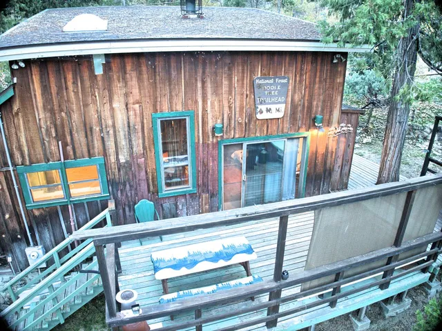a backyard of a house with seating space