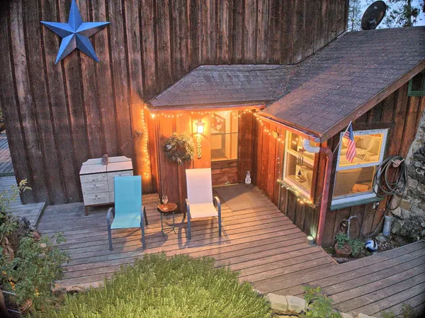 a view of outdoor seating