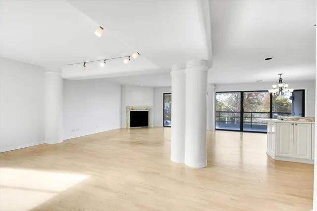 a view of an empty room with window