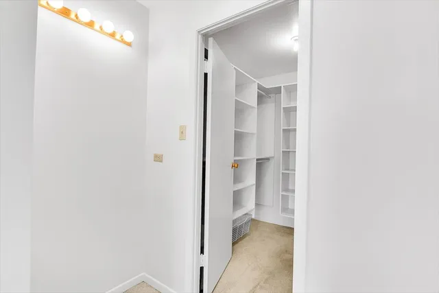 a view of a walk in closet