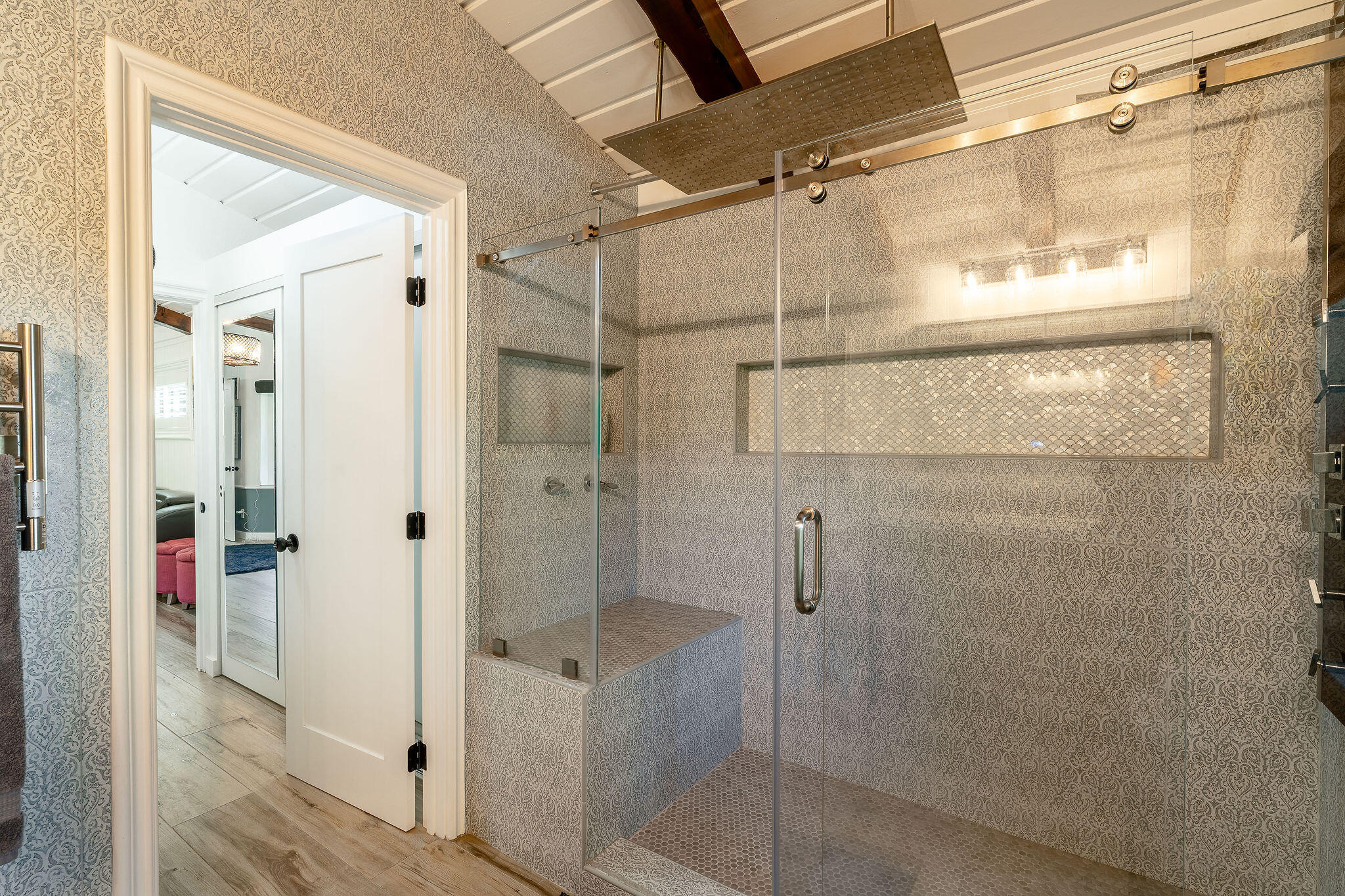 55599 Encino Road Idyllwild, CA 92549 - Photo 38 of 66 a bathroom with a shower