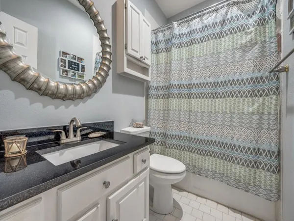 a bathroom with a sink a toilet and a shower