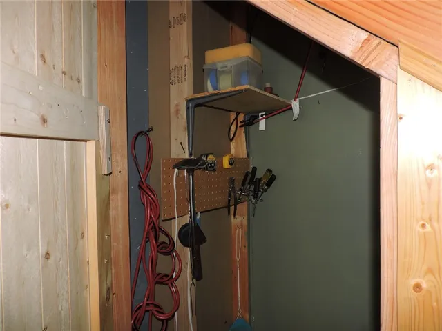 a view of a door with a glass door