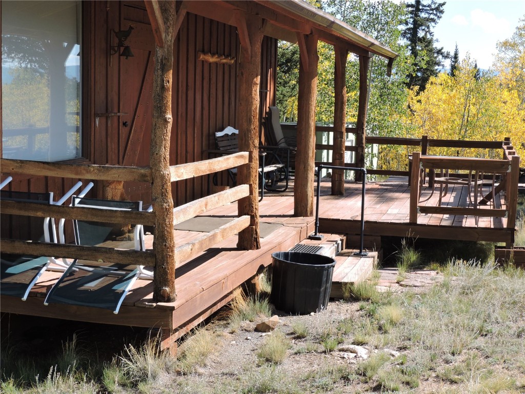 16 Buckshot Trail Como, CO 80432 - Photo 36 of 46 a view of balcony with chairs