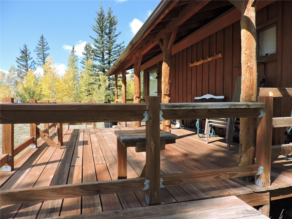 16 Buckshot Trail Como, CO 80432 - Photo 38 of 46 a view of backyard with a deck