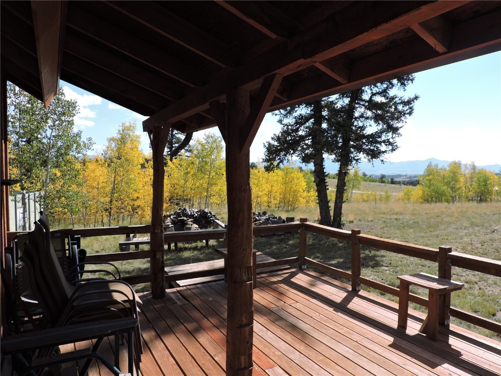 16 Buckshot Trail Como, CO 80432 - Photo 5 of 46 a view of a balcony with chairs