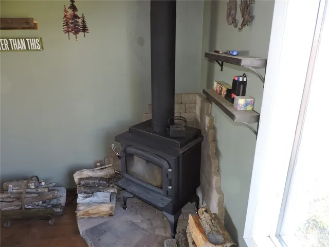 a room with storage and utility