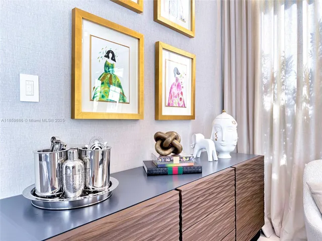 a living room with a couch and a table