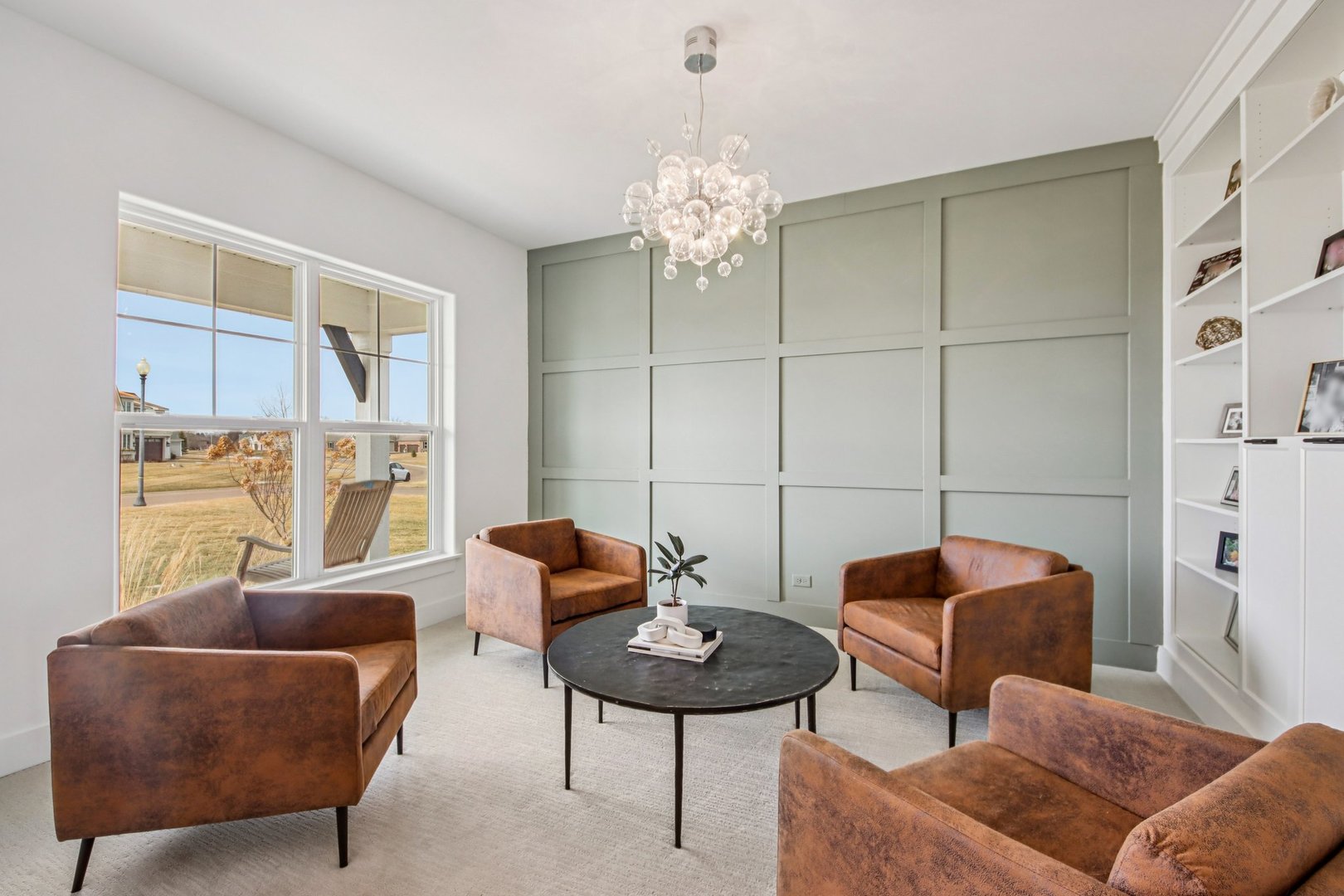 3276 Cornflower Way Spring Grove, IL 60081 - Photo 16 of 48 a living room with furniture and a chandelier