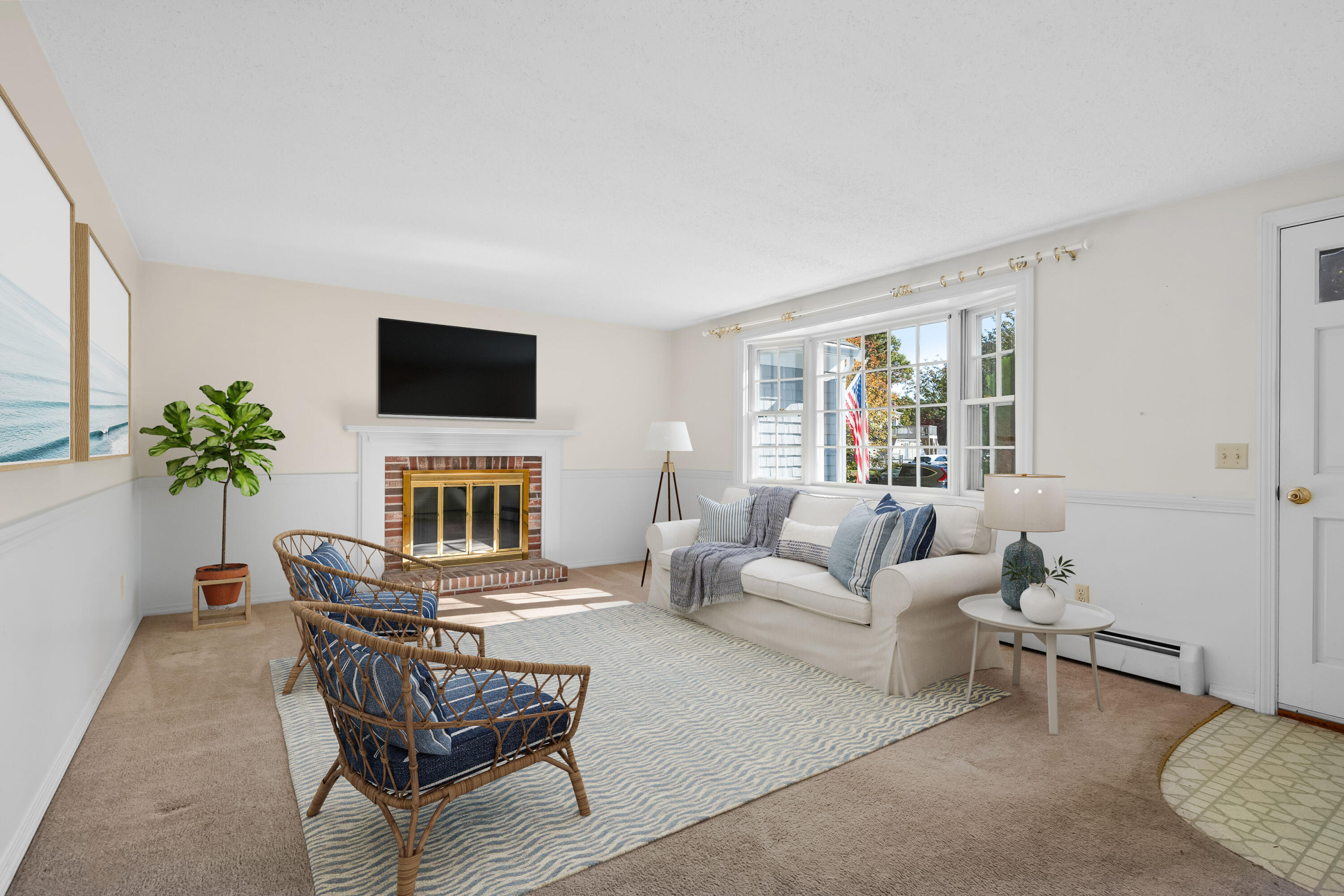 53 Prince Hinckley Road Centerville, MA 02632 - Photo 5 of 22 Living Room Virtual Staged