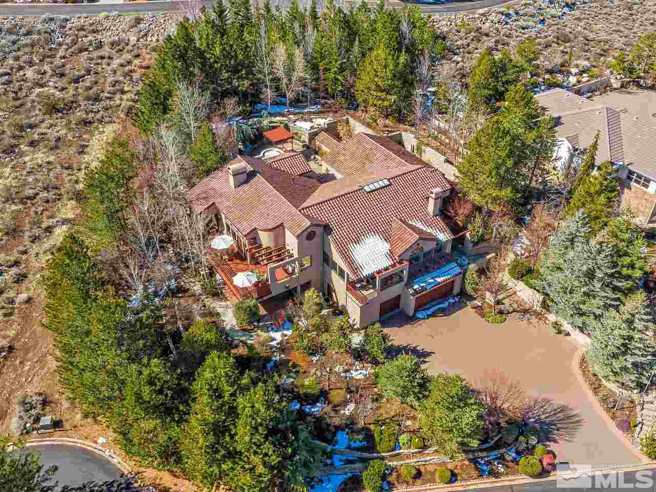 40 Sharps Circle Reno, NV 89519 - Photo 40 of 40 an aerial view of a house with a yard and lake view