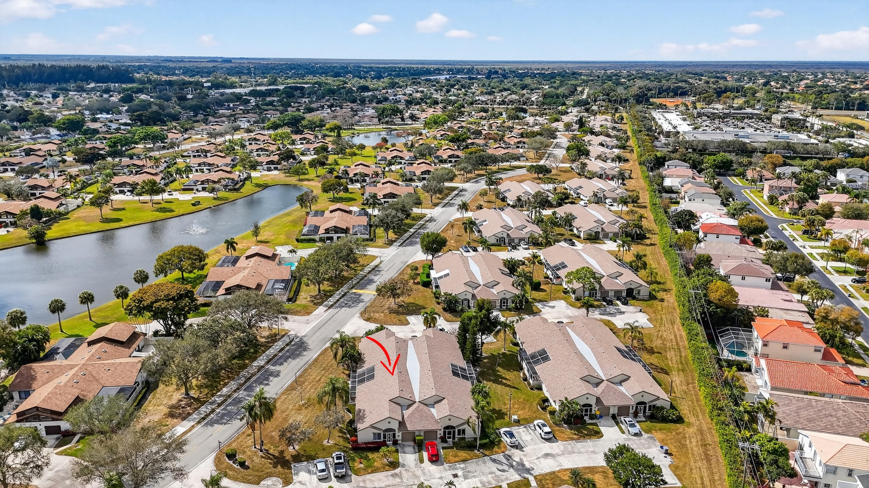 9635 Boca Gardens Circle North, Unit C Boca Raton, FL 33496 - Photo 24 of 30 Across the Street from Clubhouse