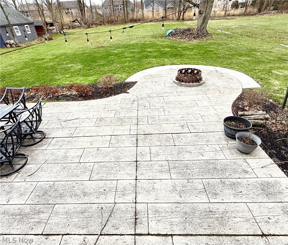 38612 Bell Road Willoughby, OH 44094 - Photo 43 of 43 Stamped Concrete and Firepit