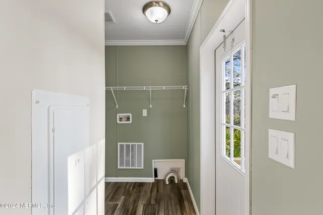 a bedroom with a bed and closet