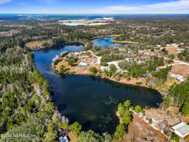 a view of a city with lake view