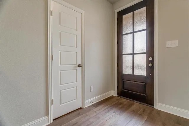 wooden floor in a room