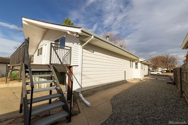 a view of a house with a balcony