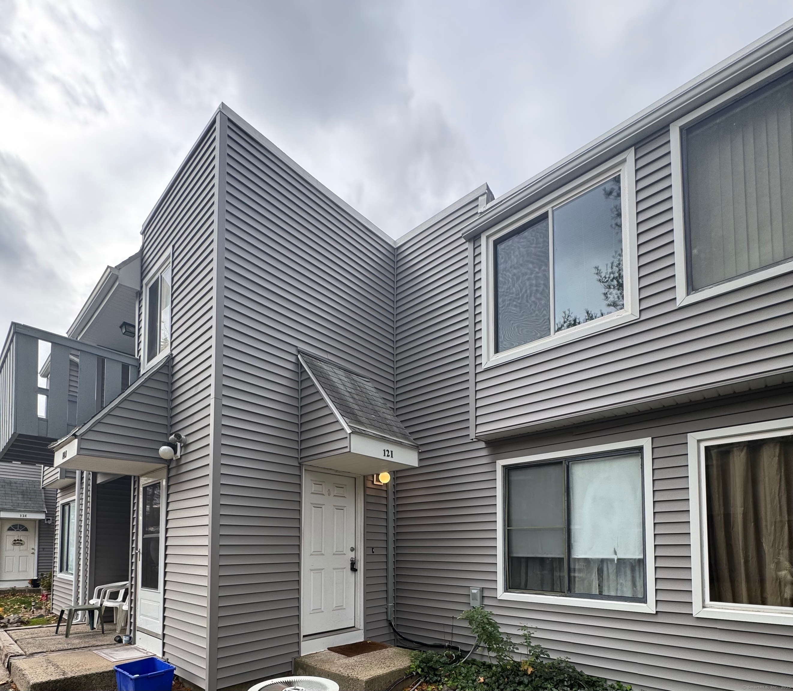 a backyard of a house