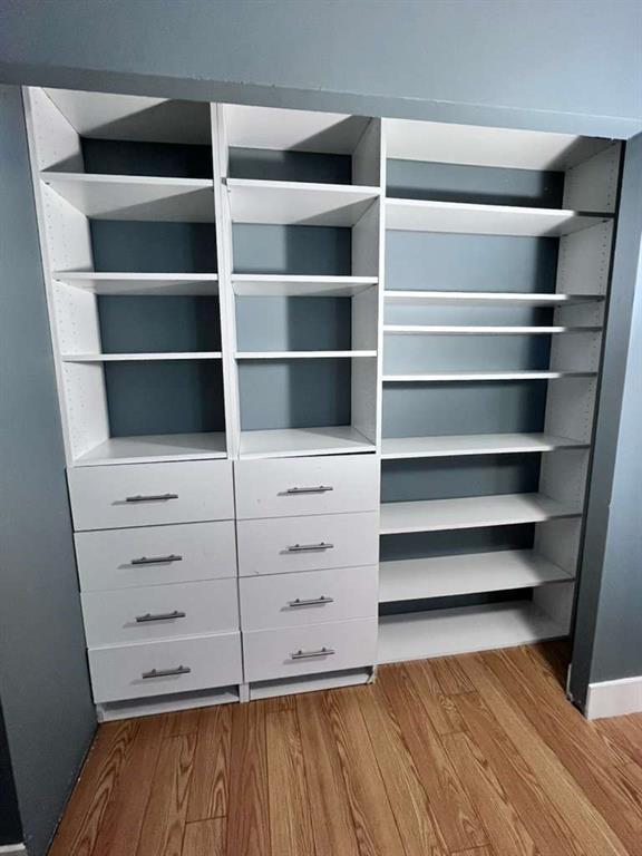 20441 Northeast 30th Avenue, Unit 110 Miami, FL 33180 - Photo 9 of 16 a view of walk in closet with empty racks