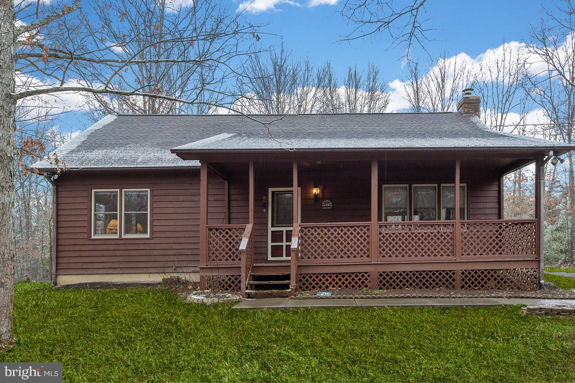1419 Cauthorn Mill Road Middletown, VA 22645 - Photo 42 of 42 FRONT ELEVATION WITH GRASS & BLUE SKY EDITS.