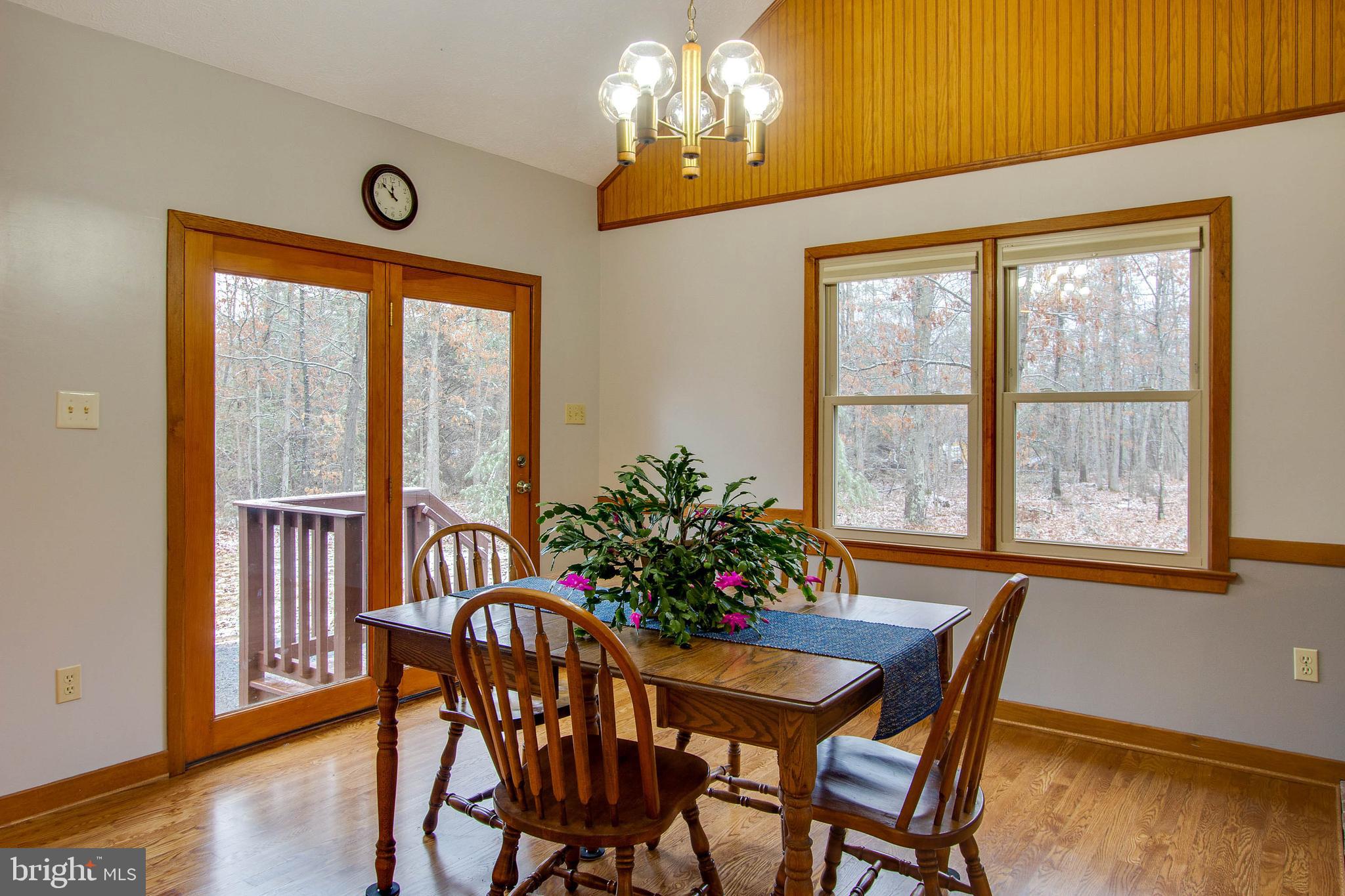 DOUBLE DOOR EXIT FROM DINING ROOM