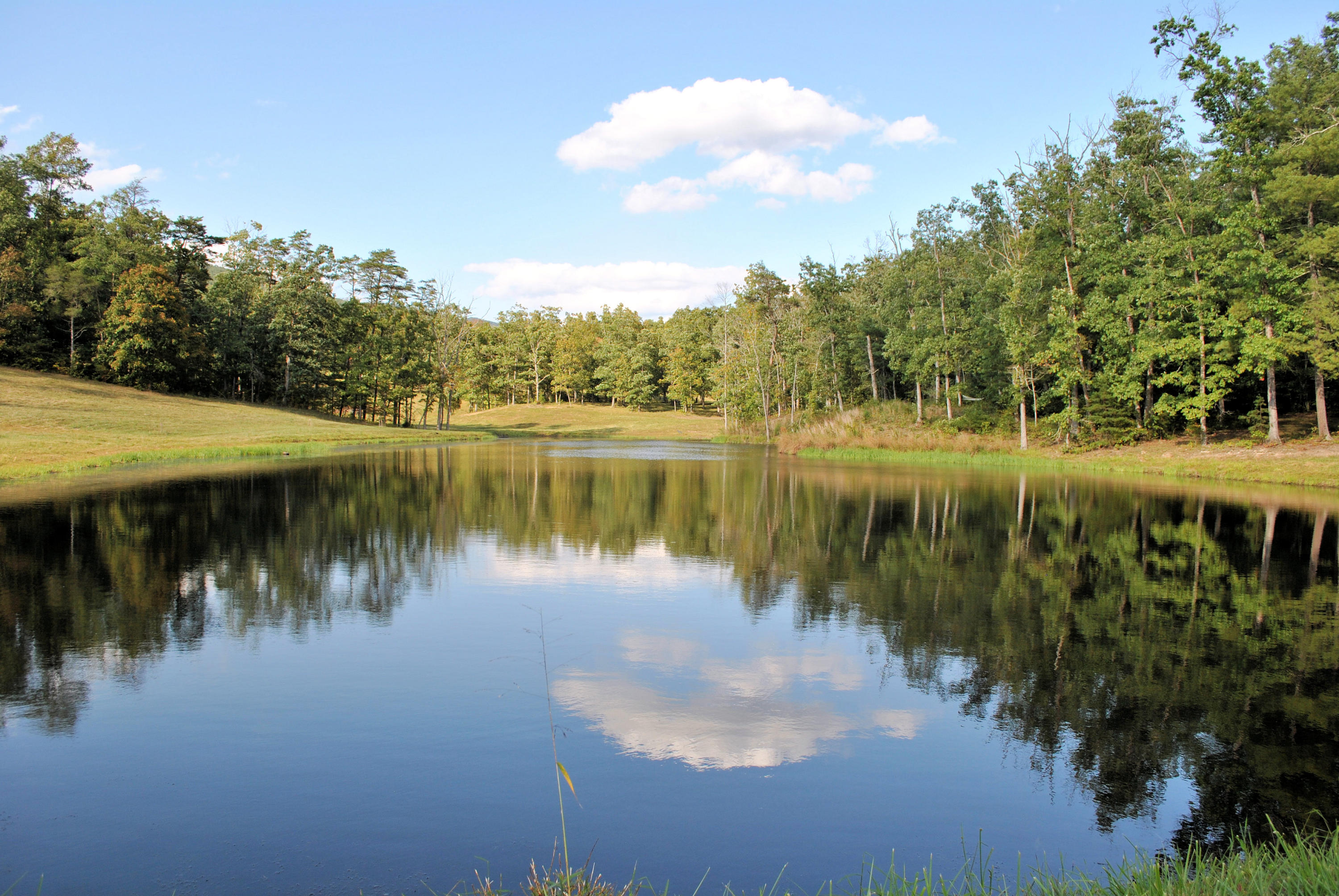 3948 Flatwoods Road Elliston, VA 24087 - Photo 3 of 57 a view of a lake with houses in the back