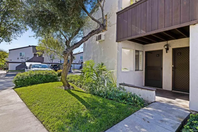 a view of a back yard of the house