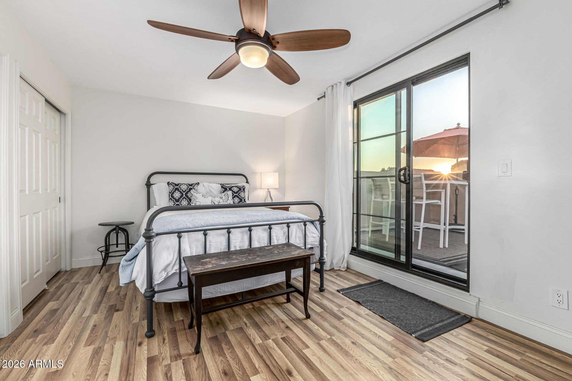 7955 East Chaparral Road, Unit 130 Scottsdale, AZ 85251 - Photo 20 of 38 Bedroom 2 with private deck