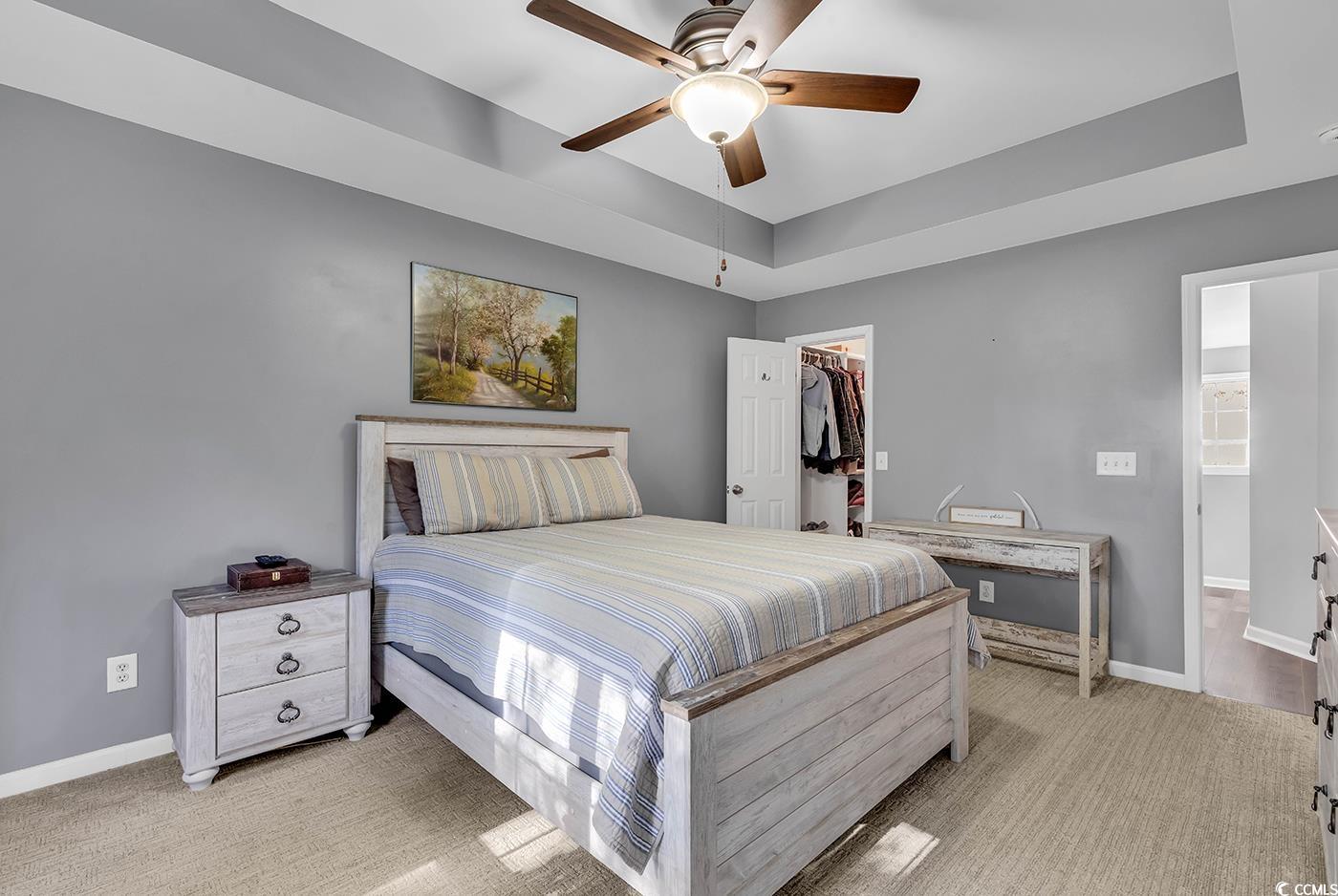 4337 Red Rooster Lane Myrtle Beach, SC 29579 - Photo 23 of 40 Bedroom with a walk in closet, ceiling fan, connec