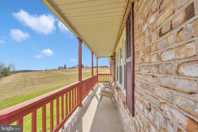 a view of balcony with city view