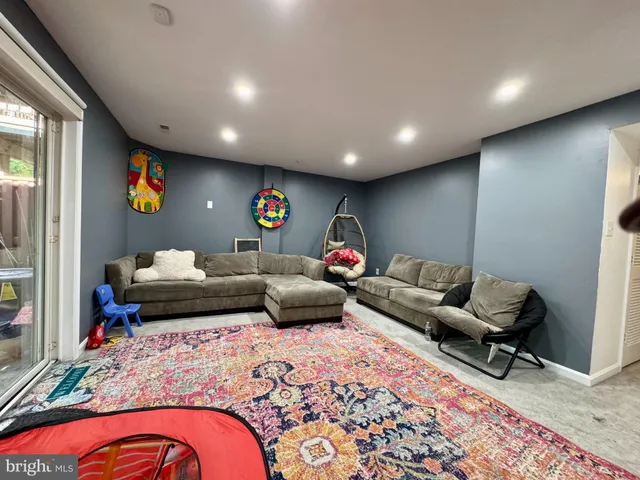 a view of workspace with a couch