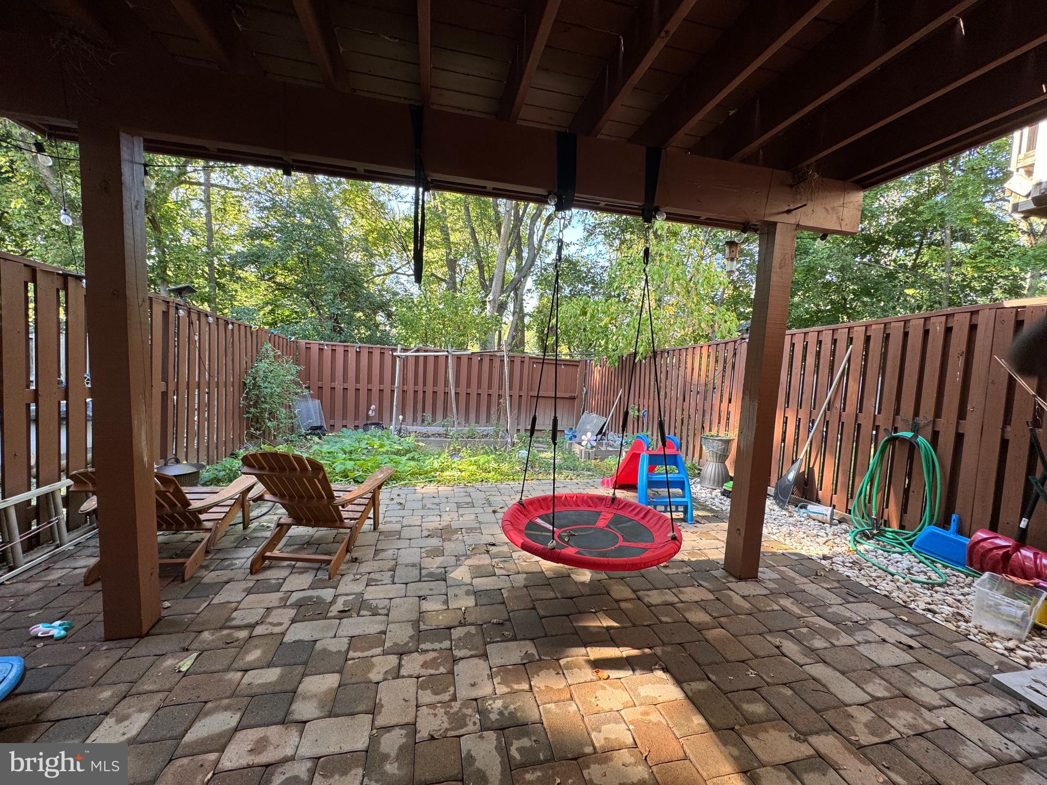 597 Primus Court Frederick, MD 21703 - Photo 34 of 37 Backyard with paved patio