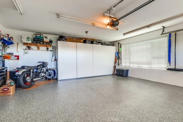 a view of a garage with toys