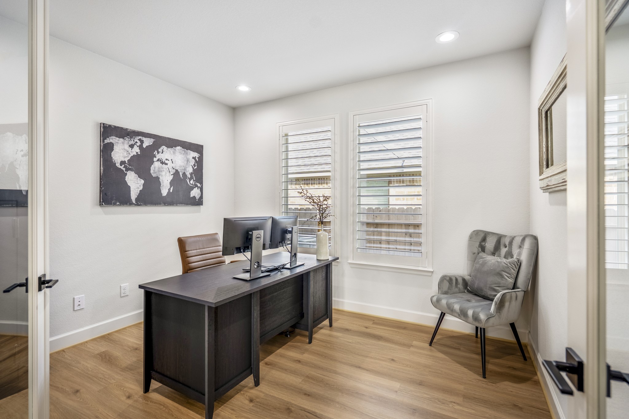 304 Mullins Court Montgomery, TX 77316 - Photo 11 of 50 This inviting home office creates a welcoming workspace. It's light and bright with the added recessed lighting.