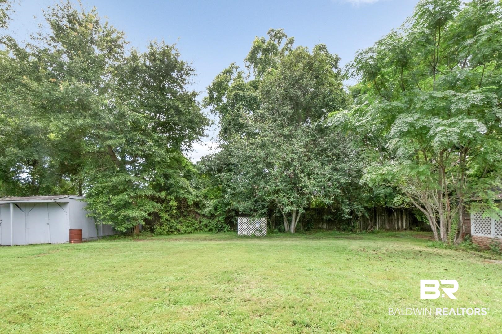 1334 Leroy Stevens Road Mobile, AL 36695 - Photo 44 of 46 View of yard with an outbuilding and view of wooded area