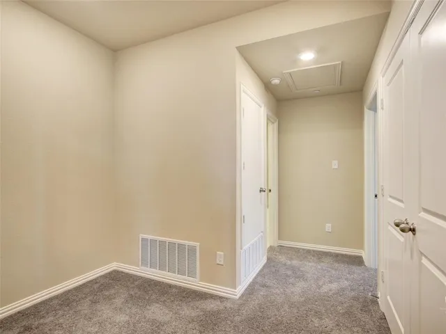 a view of an empty room